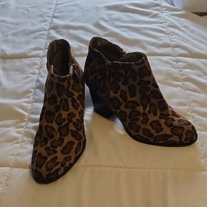 Style & Co. Leopard Print Ankle Booties